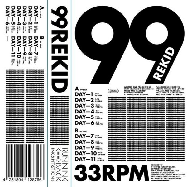 REKID - 99 in the group VINYL / Pop at Bengans Skivbutik AB (4149153)