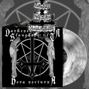 Darkened Nocturn Slaughtercult - Hora Nocturna (White Marbled Vinyl) in the group VINYL / Hårdrock at Bengans Skivbutik AB (4150233)