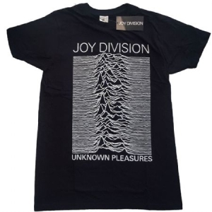 Joy Division -  Unknown Pleasures White on Black Unisex Tee (S) in the group OUR PICKS / Recommended T-shirts at Bengans Skivbutik AB (4155285)