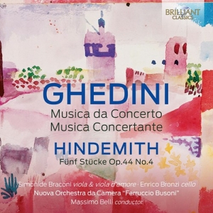 Ghedini Giorgio Federico Hindemit - Ghedini: Musica Da Concerto Musica in the group Externt_Lager /  at Bengans Skivbutik AB (4163953)