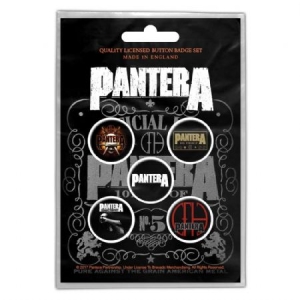 Pantera - 101 Proof Button Badge Pack in the group MERCHANDISE / Pin-Button Badge / Heavy Metal at Bengans Skivbutik AB (4168402)