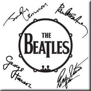 The Beatles - Signed Drum Logo Magnet in the group MERCHANDISE / Magnet / Pop-Rock at Bengans Skivbutik AB (4168424)