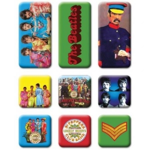 The Beatles - Sgt Pepper 9 Piece Set Magnet in the group MERCHANDISE / Magnet / Pop-Rock at Bengans Skivbutik AB (4168429)