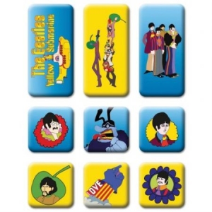 The beatles - Yellow Submarine 9 Piece Set Magnet in the group Minishops / Beatles at Bengans Skivbutik AB (4168469)