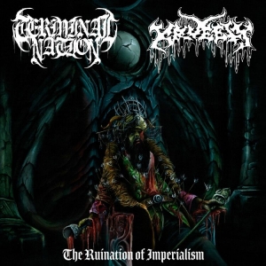 Terminal Nation / Kruelty - Ruination Of Imperialism (Black Vin in the group VINYL / Hårdrock at Bengans Skivbutik AB (4171663)