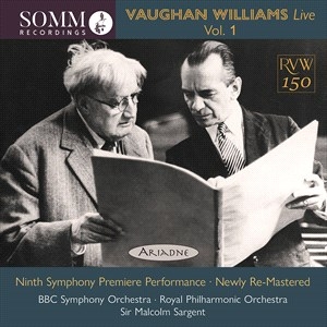 Vaughan Williams Ralph - Vaughan Williams Live Vol. 1 in the group Externt_Lager /  at Bengans Skivbutik AB (4171938)