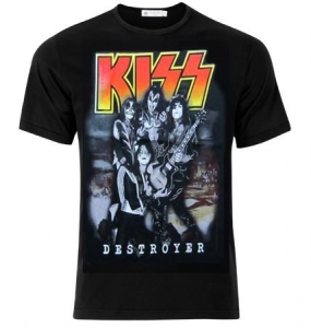 Kiss - Kiss T-Shirt Destroyer w. Guitar in the group Minishops / Kiss at Bengans Skivbutik AB (4172181)