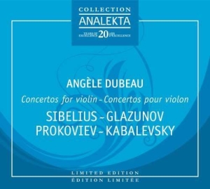 Dubeau Angèle - Concertos For Violin in the group Externt_Lager /  at Bengans Skivbutik AB (4175990)