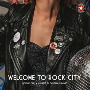 Blandade Artister - Welcome To Rock City (Red/Black Mar in the group VINYL / Hårdrock,Pop-Rock at Bengans Skivbutik AB (4177318)