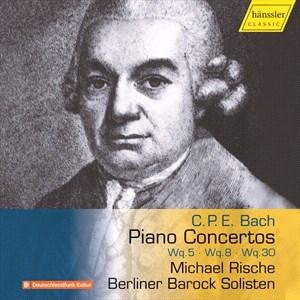 Bach Carl Philipp Emanuel - Piano Concertos Wq.5, Wq.8, & Wq.30 in the group Externt_Lager /  at Bengans Skivbutik AB (4181454)
