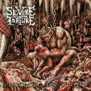 Severe Torture - Feasting On Blood (Clear & Red Spla in the group VINYL / Hårdrock/ Heavy metal at Bengans Skivbutik AB (4185381)