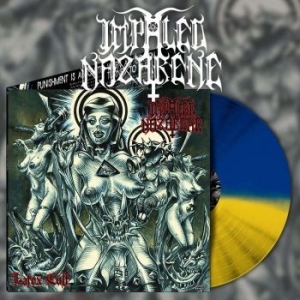 Impaled Nazarene - Latex Cult (Blue/Yellow Vinyl Lp) in the group VINYL / Hårdrock/ Heavy metal at Bengans Skivbutik AB (4188339)