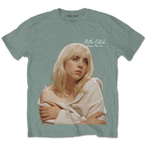 Billie Eilish - Billie Eilish Unisex T-Shirt: Happier Th in the group Minishops / Billie Eilish at Bengans Skivbutik AB (4195364r)