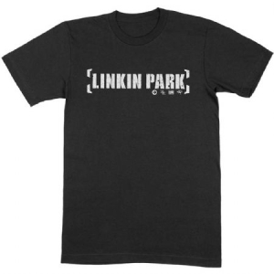 Linkin Park - Linkin Park Unisex T-Shirt: Bracket Logo Black in the group Minishops / Pod at Bengans Skivbutik AB (4196194r)