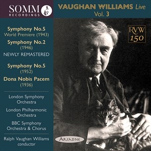 Vaughan Williams Ralph - Vaughan Williams Live, Vol. 3 in the group Externt_Lager /  at Bengans Skivbutik AB (4196901)