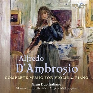 D'ambrosio Alfredo - Complete Music For Violin & Piano ( in the group Externt_Lager /  at Bengans Skivbutik AB (4196908)