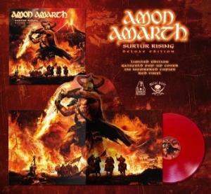 Amon Amarth - Surtur Rising (Red Vinyl Lp) in the group VINYL / Hårdrock/ Heavy metal at Bengans Skivbutik AB (4199314)