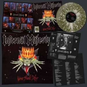 Infernal Majesty - None Shall Defy (Green/White Splatt in the group VINYL / Hårdrock/ Heavy metal at Bengans Skivbutik AB (4206852)