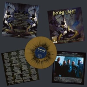 Ironflame - Where Madness Dwells (Gold/Black Sp in the group VINYL / Hårdrock at Bengans Skivbutik AB (4206863)