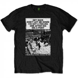 The Beatles - Unisex T-Shirt: Rooftop Songs in the group OTHER / Övrigt /  at Bengans Skivbutik AB (4212242r)