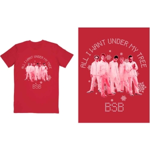 Backstreet Boys - All I Want Xmas Uni Red T-Shirt in the group MERCHANDISE / T-shirt / Pop-Rock at Bengans Skivbutik AB (4212399r)