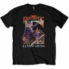 Elton John - Unisex T-Shirt: Captain Fantastic in the group OTHER / Övrigt /  at Bengans Skivbutik AB (4212458r)