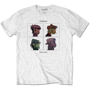 Gorillaz - Demon Days Uni Wht T-Shirt in the group MERCHANDISE / T-shirt / Pop-Rock at Bengans Skivbutik AB (4212485r)