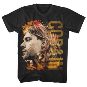 Kurt Cobain - Unisex T-Shirt: Coloured Side View in the group Minishops / Nirvana at Bengans Skivbutik AB (4212516r)