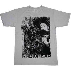 Radiohead - Scribble Uni Grey T-Shirt in the group OTHER / Övrigt /  at Bengans Skivbutik AB (4213297r)