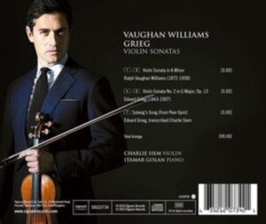 Grieg Edvard Vaughan Williams Ra - Vaughan Williams & Grieg: Violin So in the group CD / Klassiskt at Bengans Skivbutik AB (4216754)