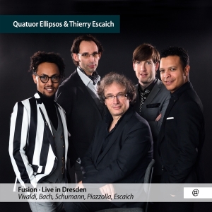 Quatuor Ellipsos & Thierry Escaich - Fusion - Live In Dresden in the group CD / Klassiskt,Övrigt at Bengans Skivbutik AB (4223771)