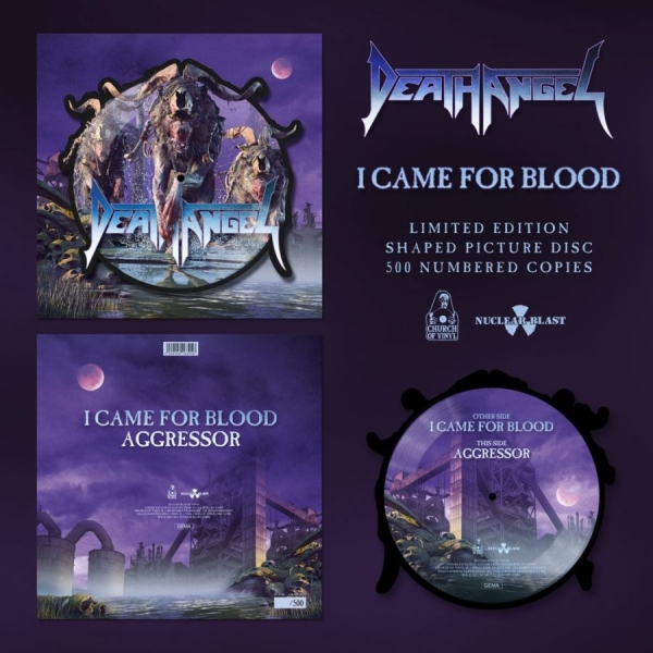 Death Angel - I Came For Blood (Shaped Picture Di in the group VINYL / Hårdrock at Bengans Skivbutik AB (4230206)