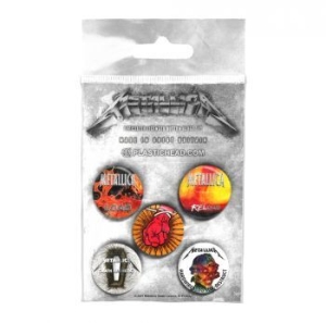 Metallica - Button Badge Set Albums 1996-2016 in the group CDON - Exporterade Artiklar_Manuellt / Merch_CDON_exporterade at Bengans Skivbutik AB (4231089)