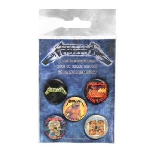 Metallica - Button Badge Set The Singles in the group OTHER / Merchandise at Bengans Skivbutik AB (4231090)