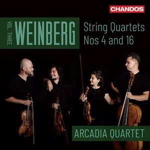 Weinberg Mieczyslaw - String Quartets, Vol. 3 in the group Externt_Lager /  at Bengans Skivbutik AB (4233493)
