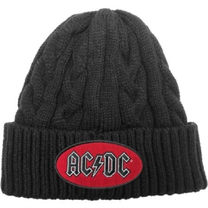AC/DC - AC/DC Unisex Beanie Hat: Oval Logo (Cable-Knit) in the group MERCH / Minsishops-merch / Ac/Dc at Bengans Skivbutik AB (4235478)