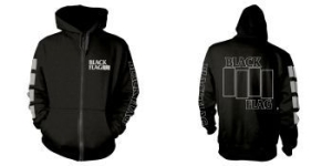 Black Flag - Zip-Hood -  Logo (L) in the group OTHER / Merchandise at Bengans Skivbutik AB (4240952)