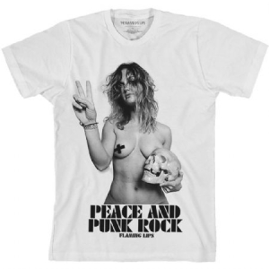 The Flaming Lips - Unisex T-Shirt: Peace & Punk Rock Girl in the group CDON - Exporterade Artiklar_Manuellt / T-shirts_CDON_Exporterade at Bengans Skivbutik AB (4243582r)