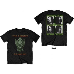 Type O Negative - Unisex T-Shirt: Green Man (Back Print) in the group Minishops / Type O Negative at Bengans Skivbutik AB (4243671r)