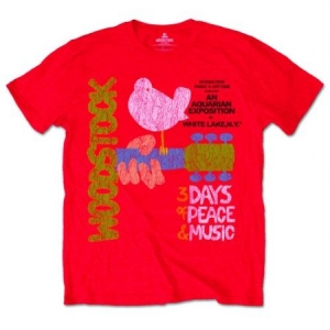 Woodstock Unisex T-Shirt: Classic Vintage Poster in the group CDON - Exporterade Artiklar_Manuellt / T-shirts_CDON_Exporterade at Bengans Skivbutik AB (4243684r)