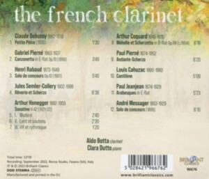 Aldo Botta - The French Clarinet - 19Th & 20Th C in the group Externt_Lager /  at Bengans Skivbutik AB (4261290)