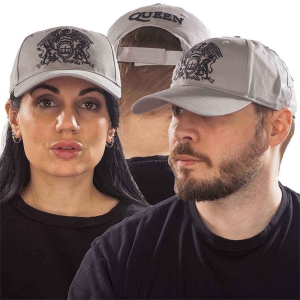 Queen - Black Classic Crest Grey Baseball C in the group MERCHANDISE / Cap / Pop-Rock at Bengans Skivbutik AB (4262794)