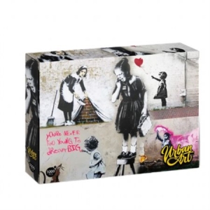 Banksy - Banksy Girl On A Stool (1000Pc) Puzzle in the group OTHER / Merchandise at Bengans Skivbutik AB (4264581)