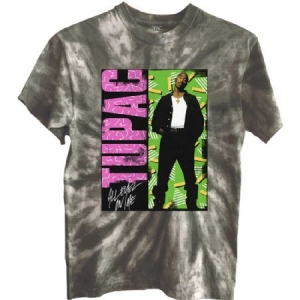 2Pac - Unisex T-Shirt: All Eyez On Me (Dye-Wash in the group Minishops / Tupac at Bengans Skivbutik AB (4267752r)