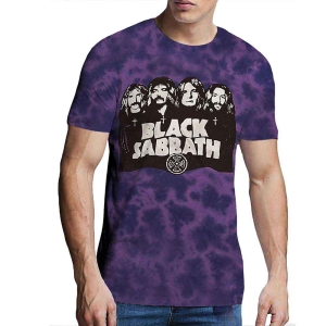 Black Sabbath - Band & Logo Uni Purp Dip-Dye    in the group MERCH / T-Shirt /  at Bengans Skivbutik AB (4267797r)