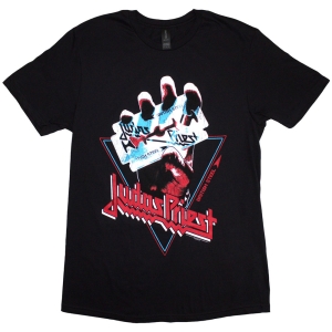Judas Priest - Unisex T-Shirt: British Steel Hand Triangle (L) in the group MERCHANDISE / T-shirt / Heavy Metal at Bengans Skivbutik AB (4267926)