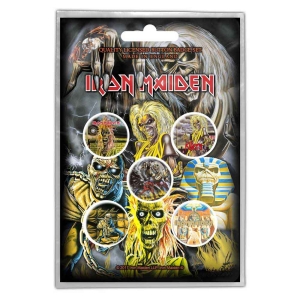 Iron Maiden - Early Albums Button Badge Pack in the group MERCHANDISE / Accessoarer / Hårdrock at Bengans Skivbutik AB (4271711)