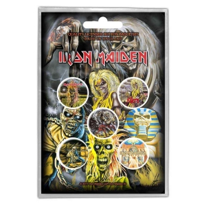 Iron Maiden - Early Albums Button Badge Pack in the group MERCHANDISE / Pin-Button Badge / Heavy Metal at Bengans Skivbutik AB (4271711)