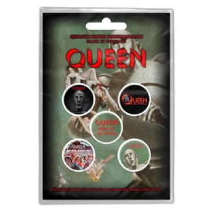 Queen - Button Badge Pack: News of the World (Retail Pack) in the group OTHER / Merchandise at Bengans Skivbutik AB (4271718)
