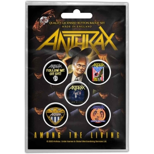 Anthrax - Among The Living Button Badge Pack in the group MERCHANDISE / Pin-Button Badge / Heavy Metal at Bengans Skivbutik AB (4271731)